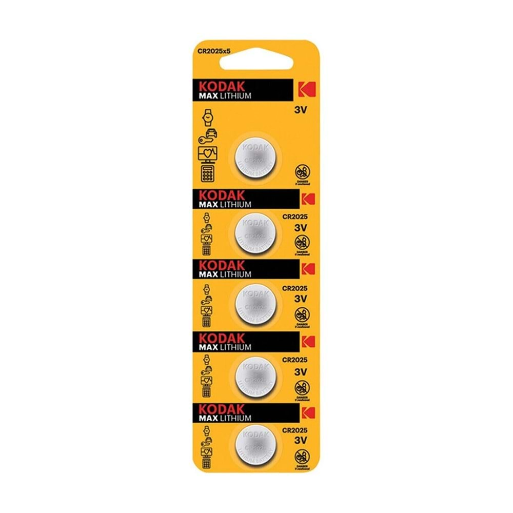 KODAK CR2025 3V ULTRA LİTYUM DÜĞME PİL TEKLİ-281388