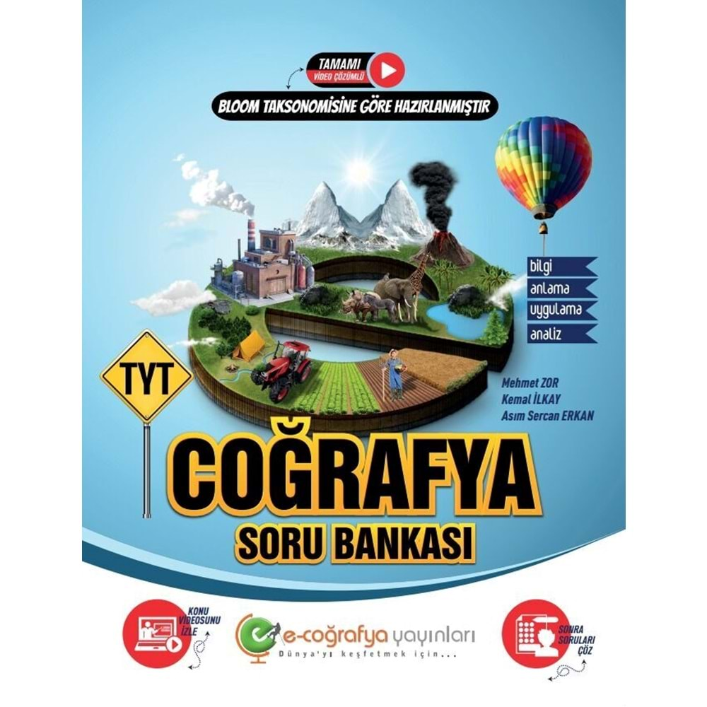 E-COĞRAFYA TYT COĞRAFYA SORU BANKASI-2024