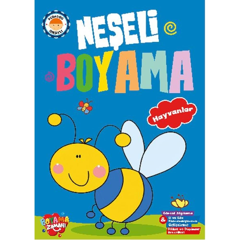 NEŞELİ BOYAMA HAYVANLAR-FATIMA GÜLBAHAR KARACA-BOYAMA ZAMANI