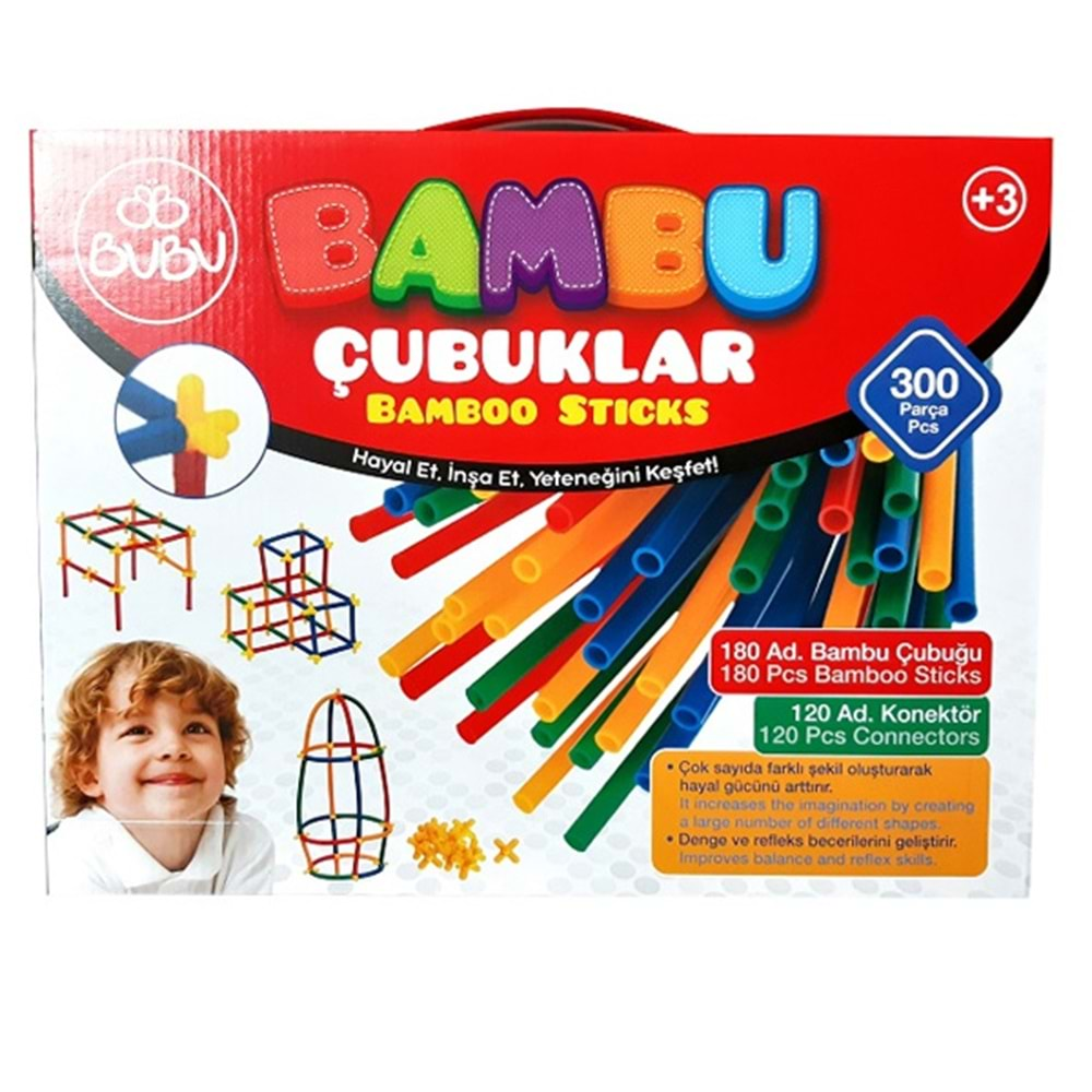 BUBU BAMBU ÇUBUKLAR 300 PARÇA-BUBU-BC0001