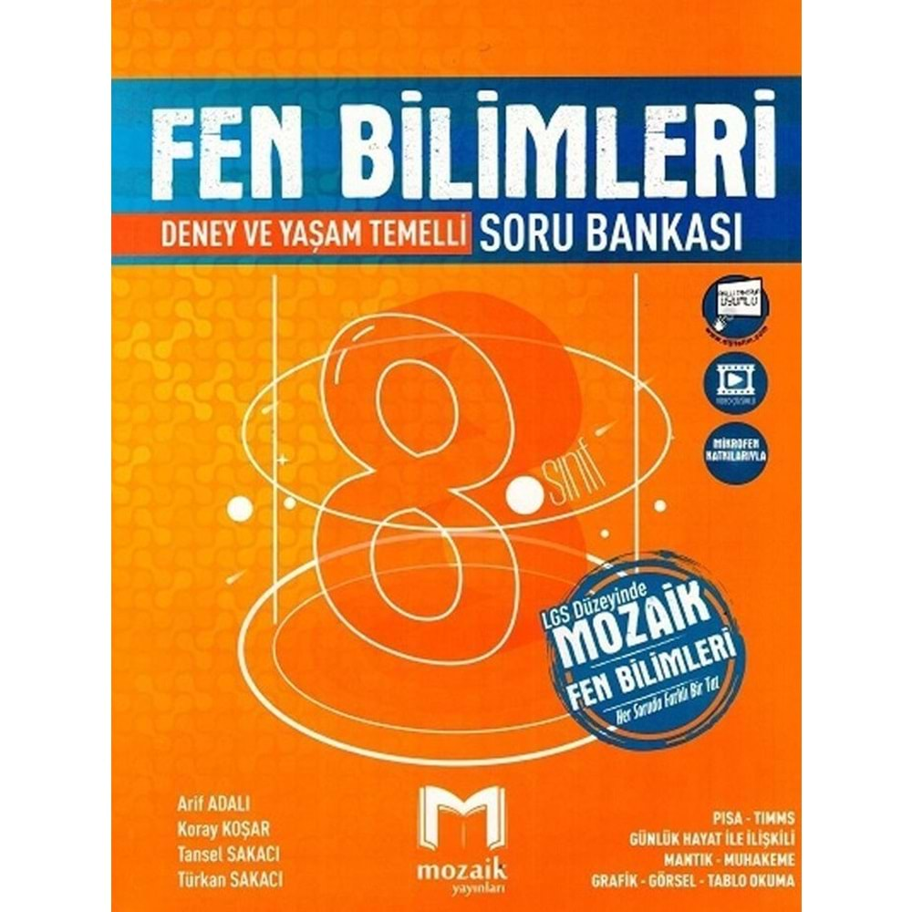 MOZAİK 8.SINIF FEN BİLİMLERİ SORU BANKASI-2024