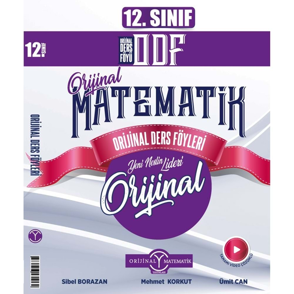 ORİJİNAL 12.SINIF MATEMATİK ODF-KDT SETİ-2024