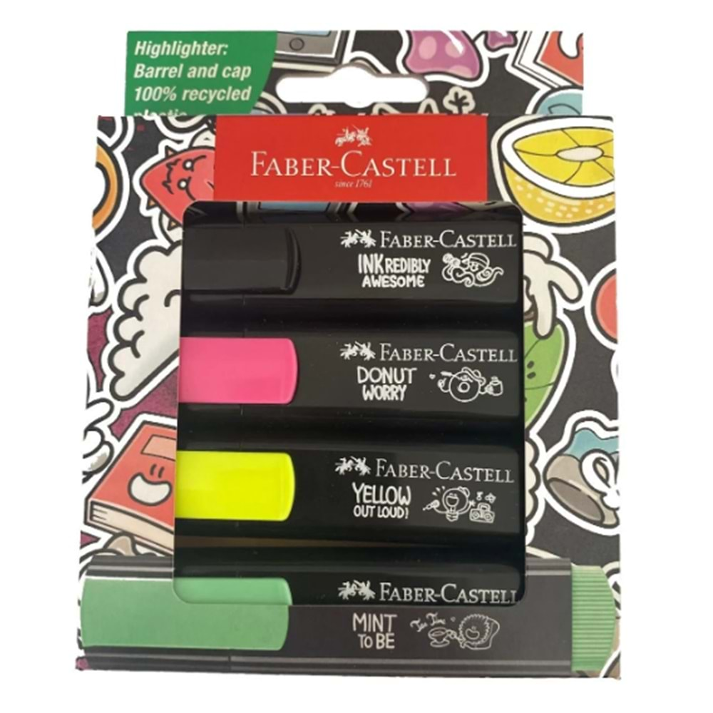 FABER CASTELL GRAFFİTİ TEXTLİNER 46 4 LÜ-254690