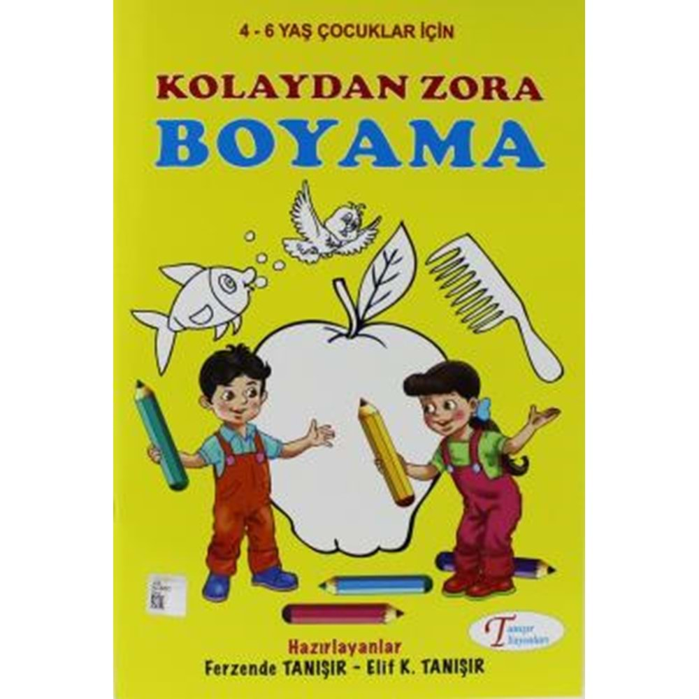 TANIŞIR KOLAYDAN ZORA BOYAMA KİTABI