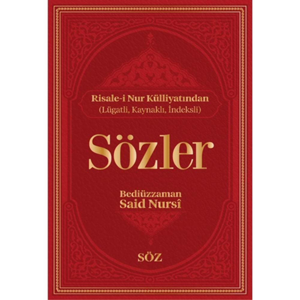 SÖZLER CİLTLİ BÜYÜK BOY 2 RENK-BEDİÜZZAMAN SAİD-İ NURSİ-SÖZ BASIM YAYIN