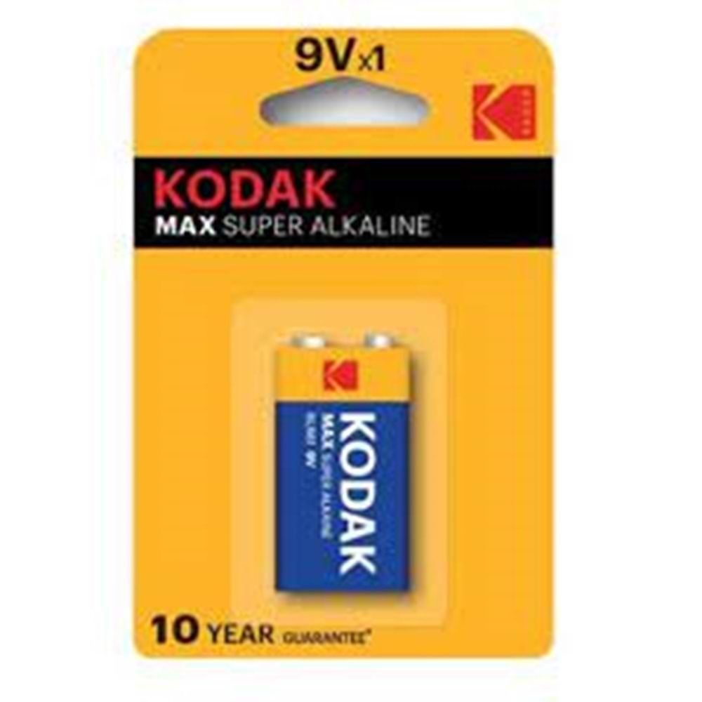 KODAK K9V-1 MAX ALKALİN BLİSTER 9 VOLT PİL(30952850)-281330