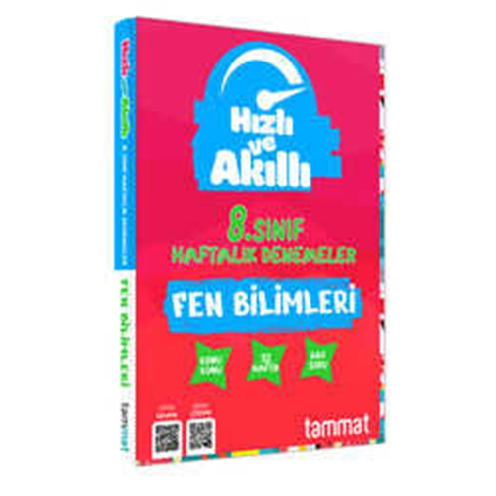 TAMMAT HIZLI VE AKILLI 8.SINIF FEN BİLİMLERİ HAFTALIK DENEMELER