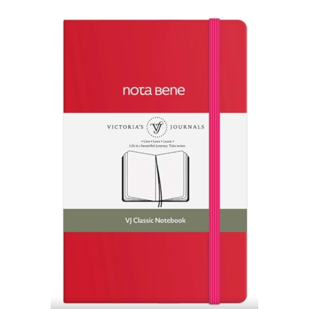 VJ CLASSİC SERT KAPAK 9*14 70 GR 400 SAYFA ÇİZGİLİ DEFTER FUŞYA-123-9242