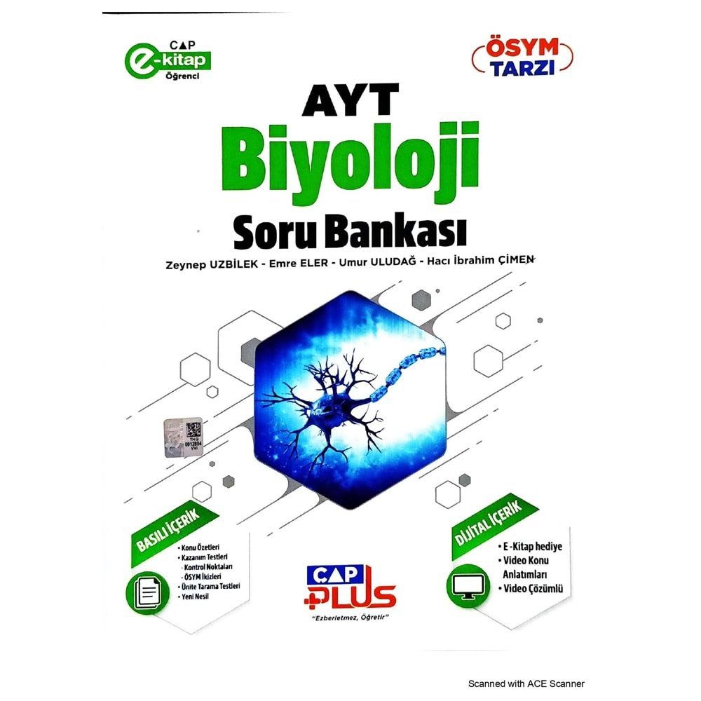 ÇAP AYT BİYOLOJİ PLUS SORU BANKASI-2025