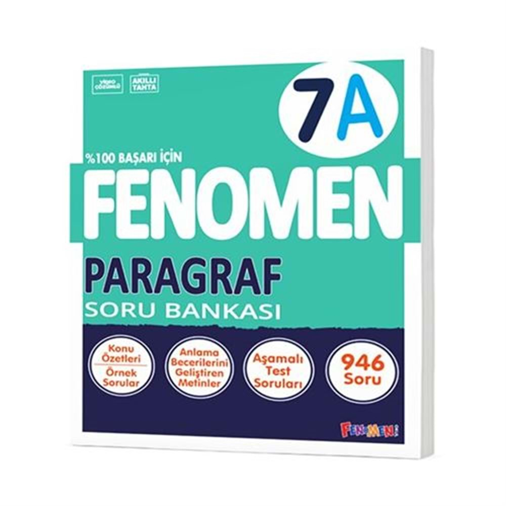 GAMA FENOMEN 7.SINIF PARAGRAF (A) SORU BANKASI