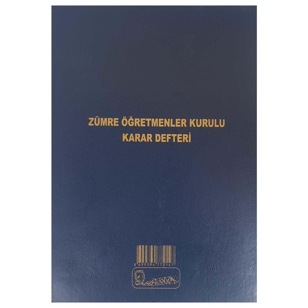 KOCAOLUK ZÜMRE ÖĞRETMENLER KURULU KARAR DEFTERİ