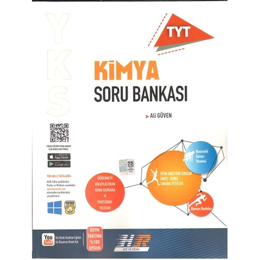 HIZ VE RENK TYT KİMYA SORU BANKASI-2025