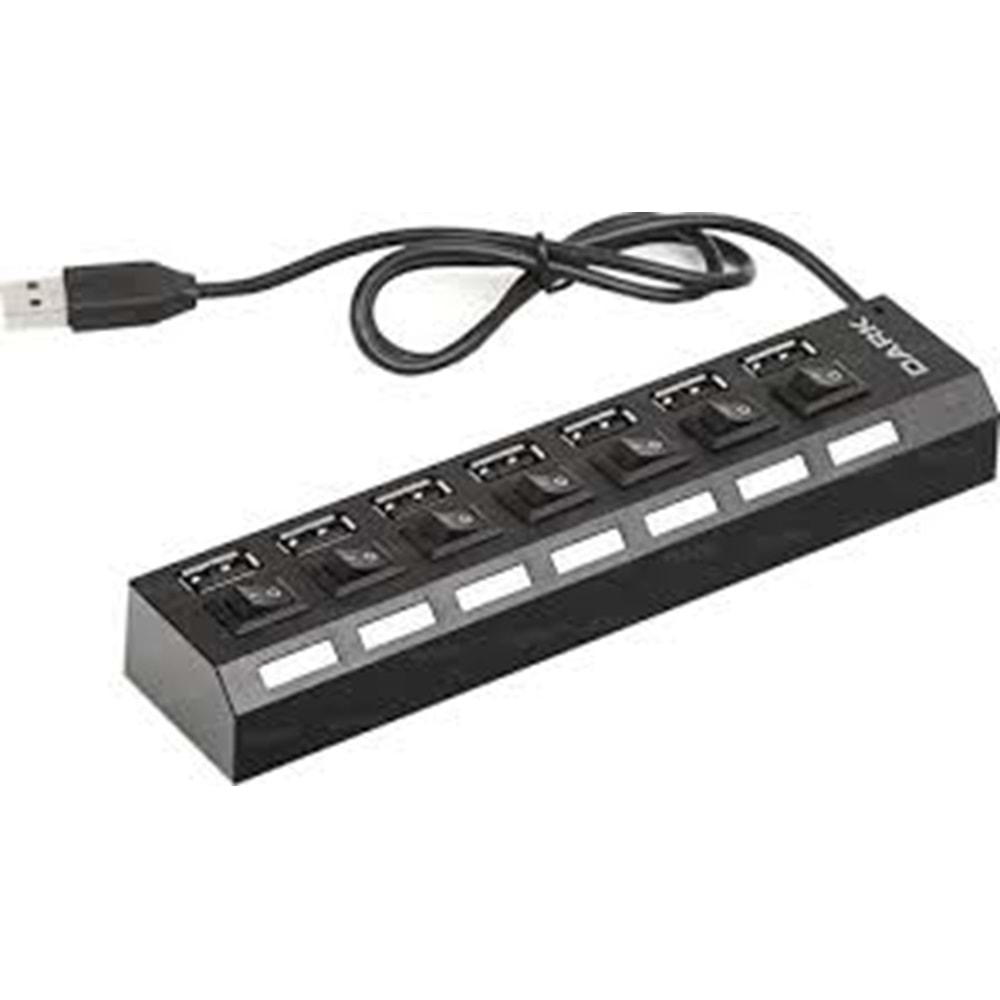 DARK DK-AC USB272 7 PORT ANAHTARLI USB 2.0 HUB