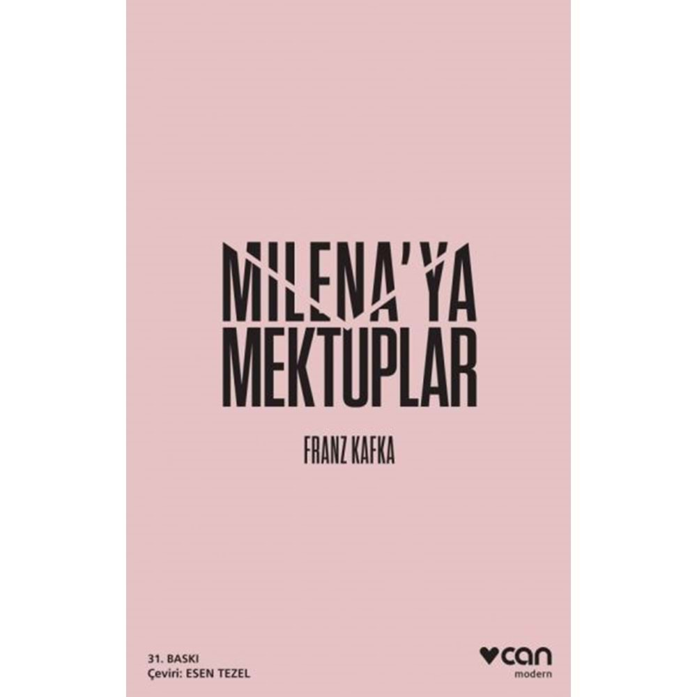 MİLENAYA MEKTUPLAR-FRANZ KAFKA-CAN YAYINLARI