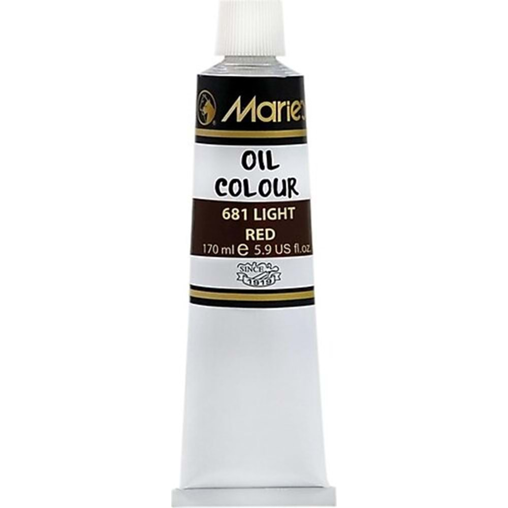 MARİES YAĞLI BOYA TÜP 170 ML LİGHT RED-E1385-12 (681)-MRMAR0096