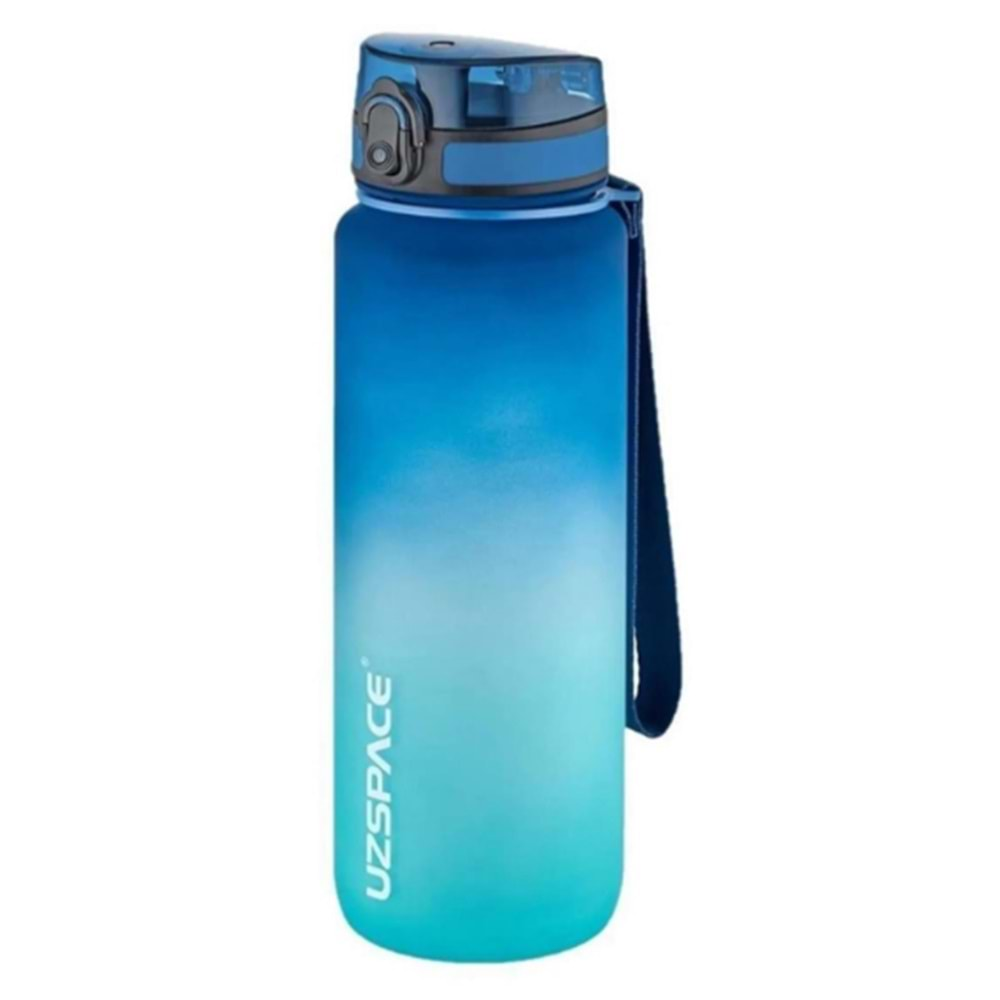 UZSPACE 1000 ML TRITAN MATARA (DARK BLUE-LİGHT BLUE)-3038