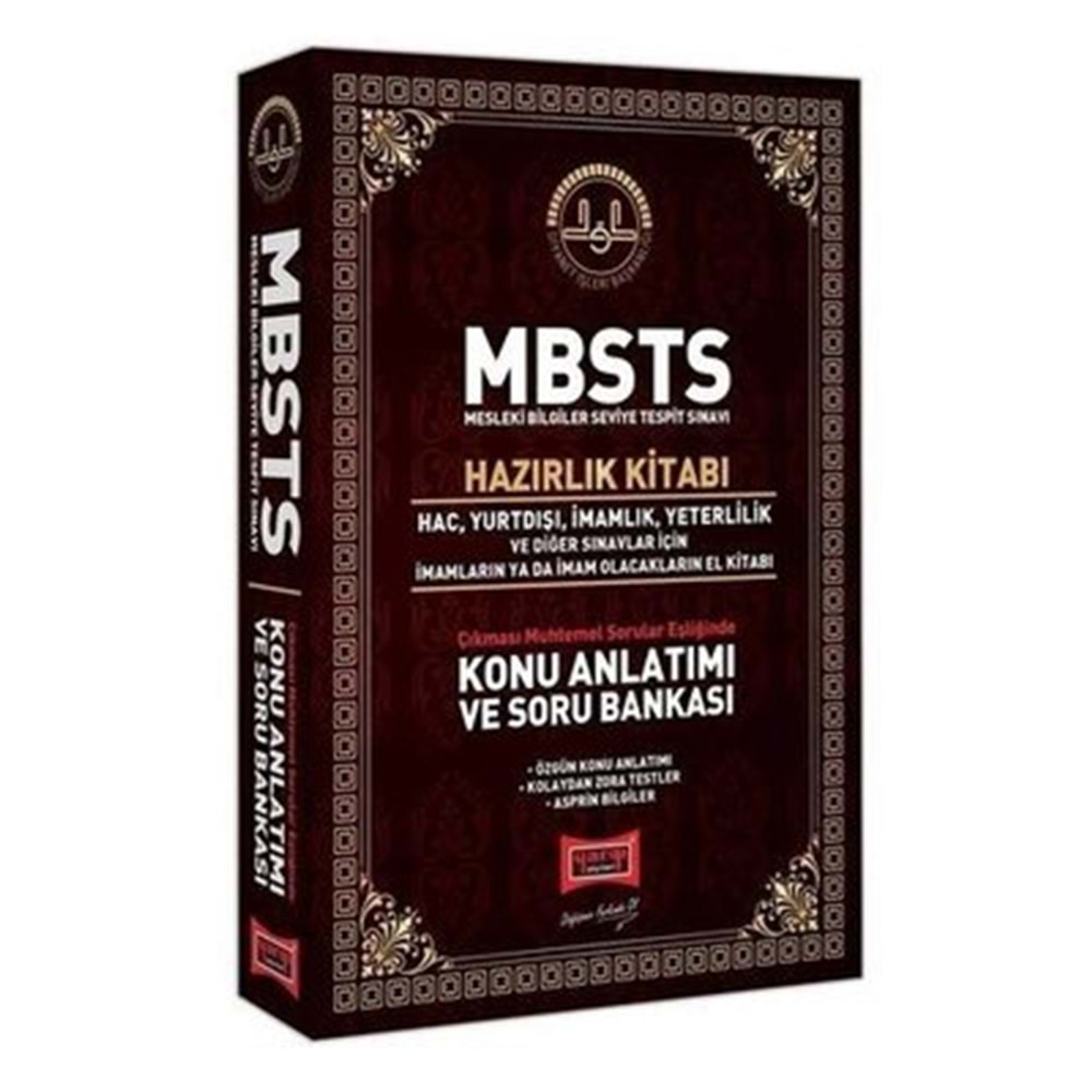 YARGI MBSTS KONU ANLATIMI VE SORU BANKASI HAZIRLIK KİTABI