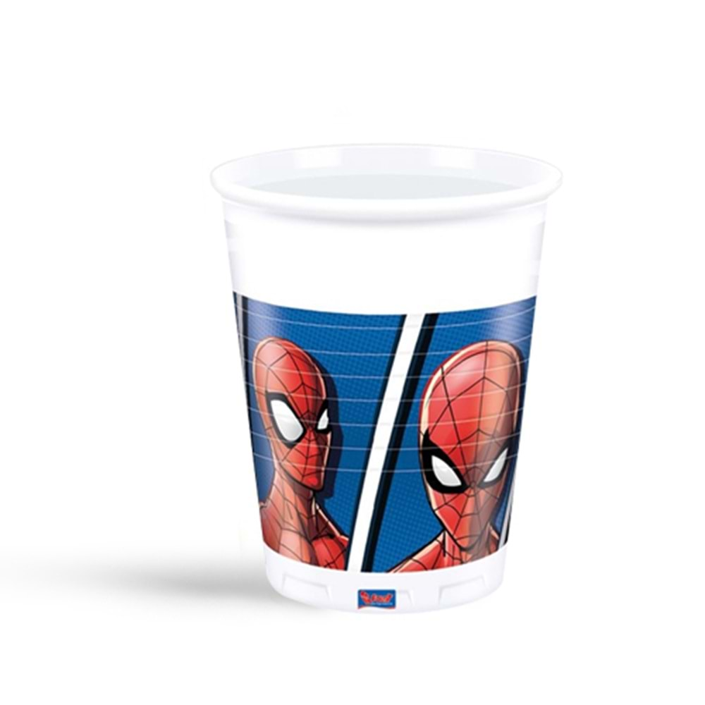 KİKAJOY SPİDERMAN TEAM UP PLASTİK BARDAK 200 ML 8 Lİ-2004143