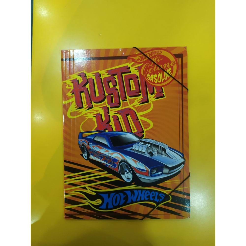 GIPTA HOTWHEELS 25*35 LASTİKLİ DOSYA 5440