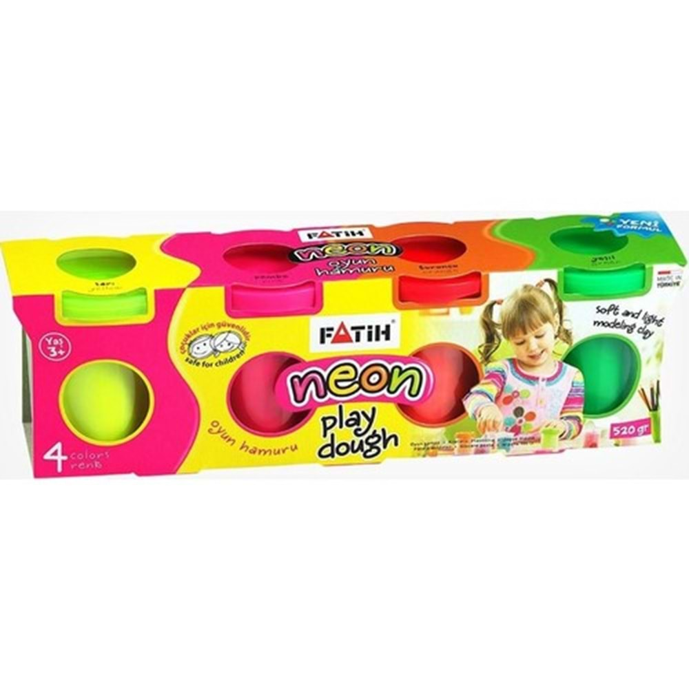 FATİH OYUN HAMURU 520 GR 4 RENK FOSFORLU-50065