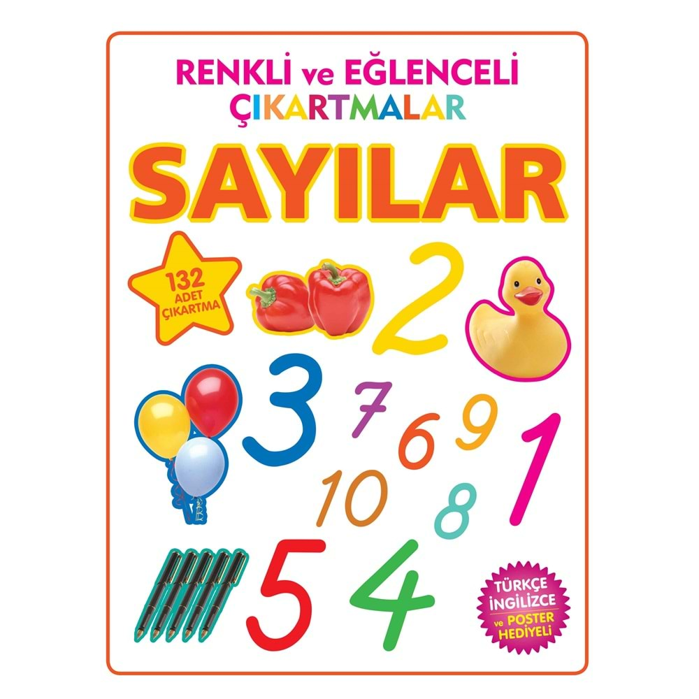 RENKLİ VE EĞLENCELİ ÇIKARTMALAR SAYILAR-PARILTI YAYINCILIK