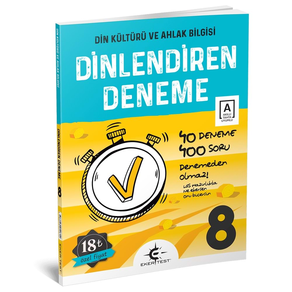 EKER TEST 8.SINIF DİNLENDİREN DENEME