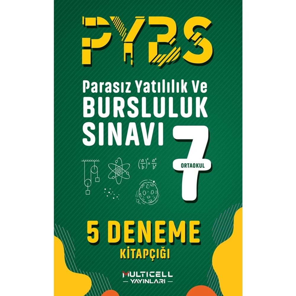 MULTİCELL YAYINLARI 7.SINIF PYBS DENEME SINAVI 5 DENEME KİTAPÇIĞI