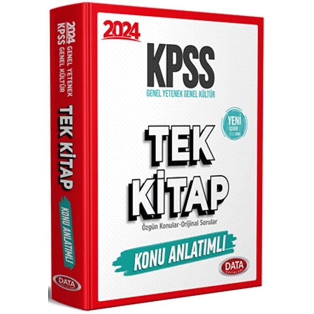 DATA KPSS 2024 GENEL YETENEK-GENEL KÜLTÜR TEK KİTAP KONU ANLATIMLI