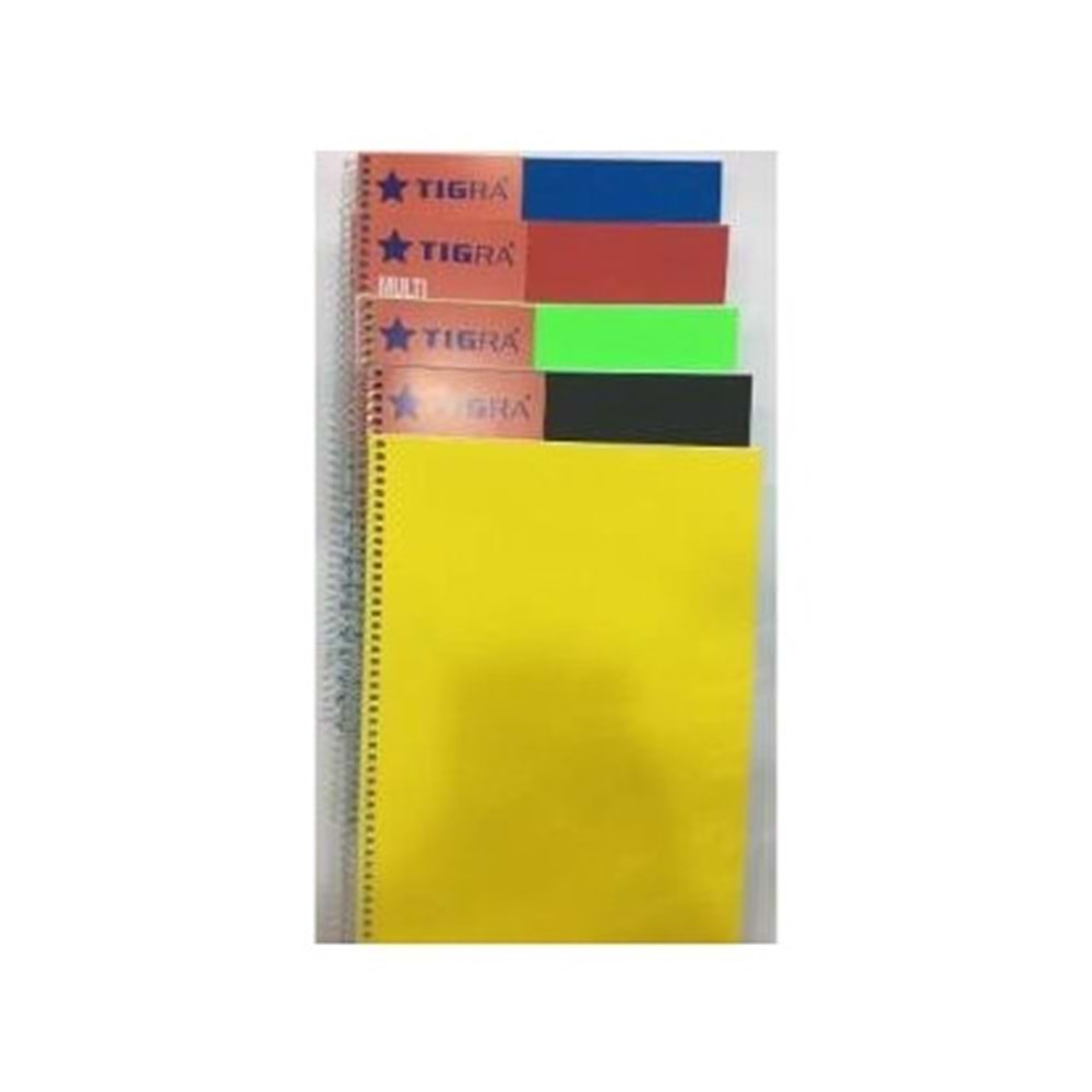 TİGRA A4 120/1 PP KAPAK SPRALLİ DEFTER TD-120/1