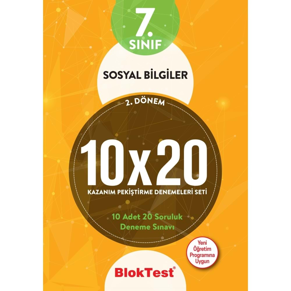 BLOKTEST 7.SINIF SOSYAL BİLGİLER 10*20 2. DÖNEM