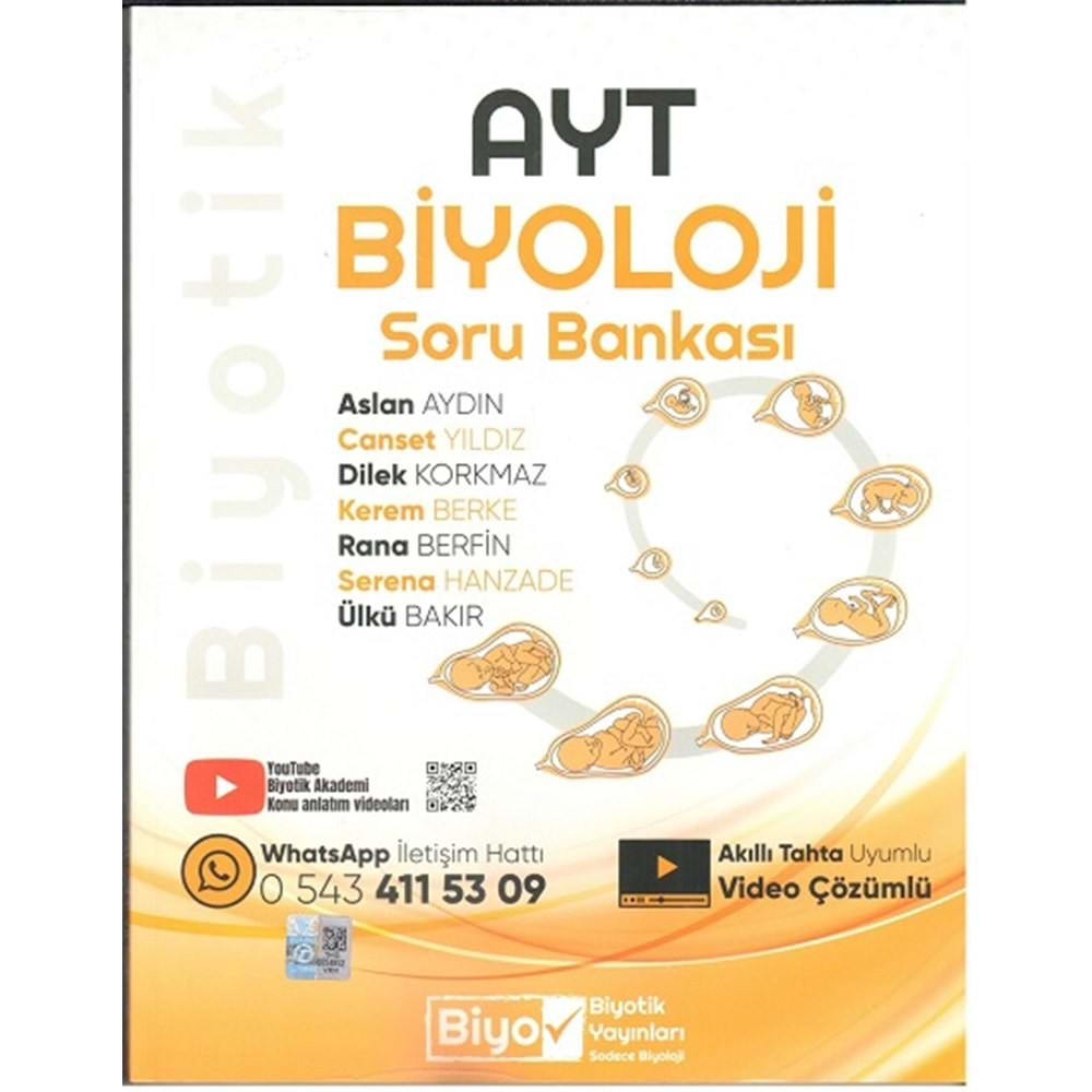 BİYOTİK AYT BİYOLOJİ SORU BANKASI-2025