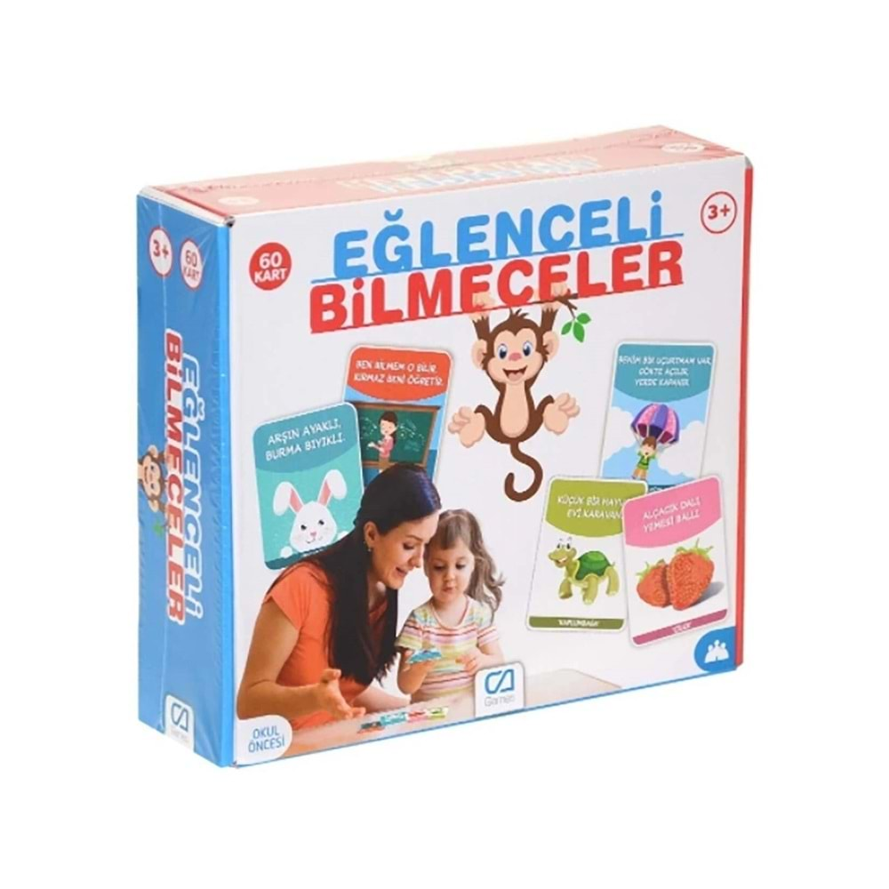 CA GAMES EĞLENCELİ BİLMECELER 3+YAŞ 60 KART-CA.5103