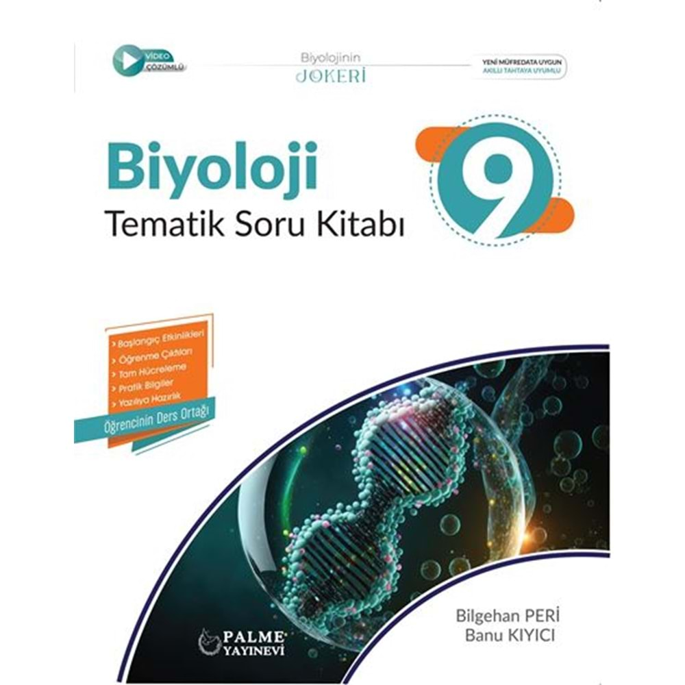 PALME 9.SINIF JOKER BİYOLOJİ TEMATİK SORU KİTABI