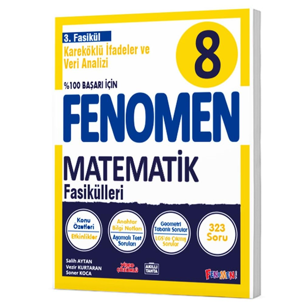 GAMA FENOMEN 8.SINIF MATEMATİK 3.FASİKÜL FENOMEN(KAREKÖKLÜ İFADELER VE VERİ ANALİZİ)