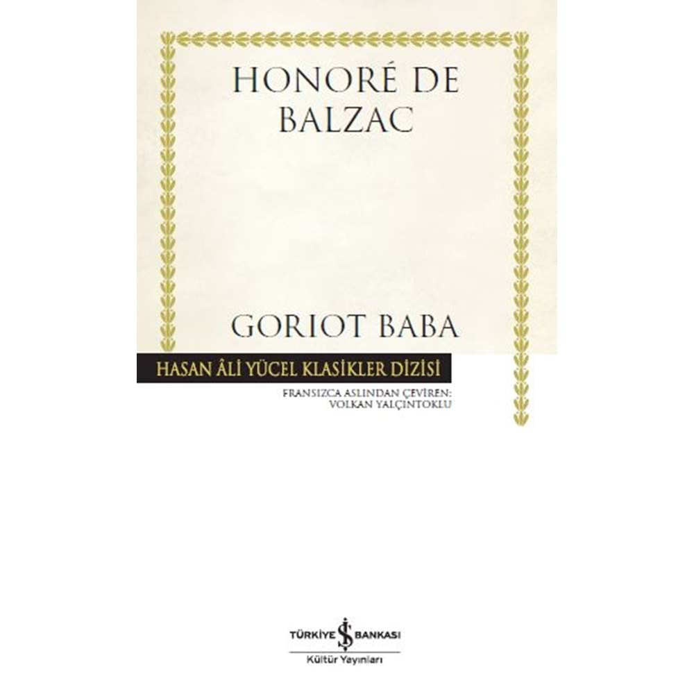 GORİOT BABA CİLTLİ - HONORE DE BALZAC -İŞ BANKASI