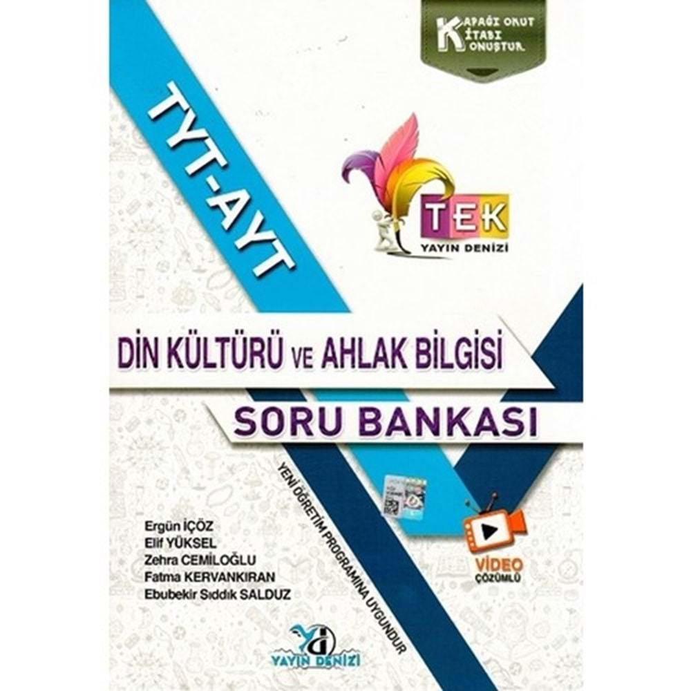 YAYIN DENİZİ TYT-AYT DİN KÜLTÜRÜ VE AHLAK BİLGİSİ SORU BANKASI