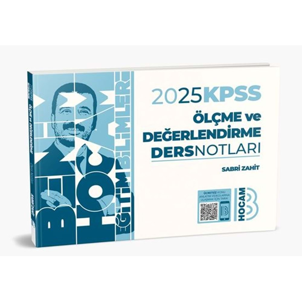 BENİM HOCAM KPSS 2025 EĞİTİM BİLİMLERİ ÖLÇME VE DEĞERLENDİRME DERS NOTLARI