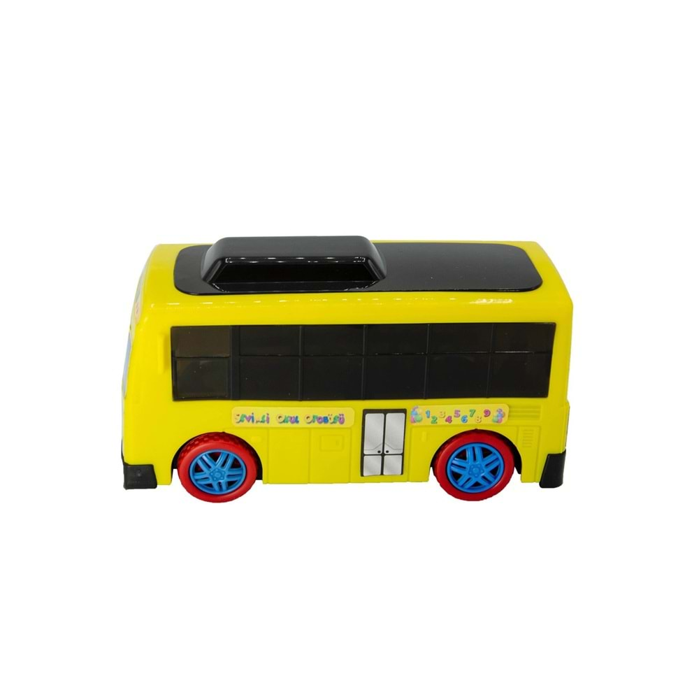 UJ TOYS ÇARPIP DÖNEN PİLLİ SEVİMLİ OKUL OTOBÜSÜ-UJ1505