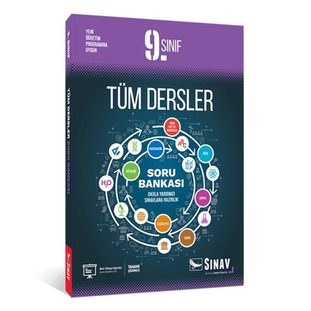 SINAV 9.SINIF TÜM DERSLER ÇÖZÜMLÜ SORU BANKASI