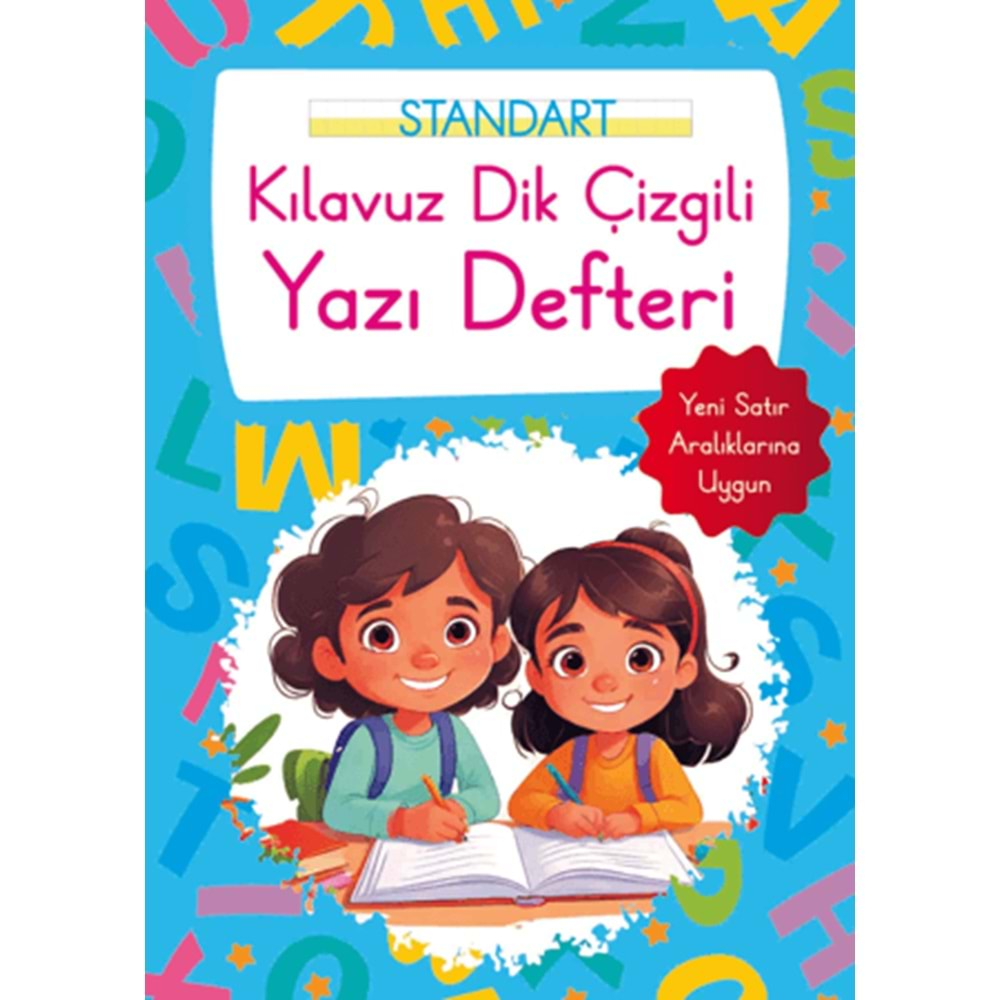 STANDART KILAVUZ DİK ÇİZGİLİ YAZI DEFTERİ BÜYÜK BOY MAVİ-PARILTI YAYINLARI