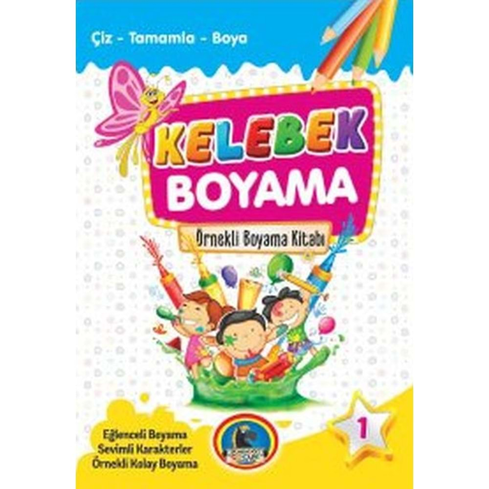 KELEBEK ÖRNEKLİ BOYAMA KİTABI-KARATAY ÇOCUK