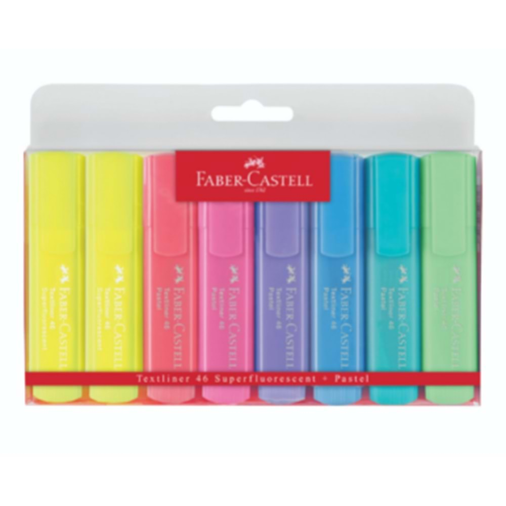 FABER CASTELL PASTEL FOSFORLU FOSFORLU KALEM 8 Lİ-154681