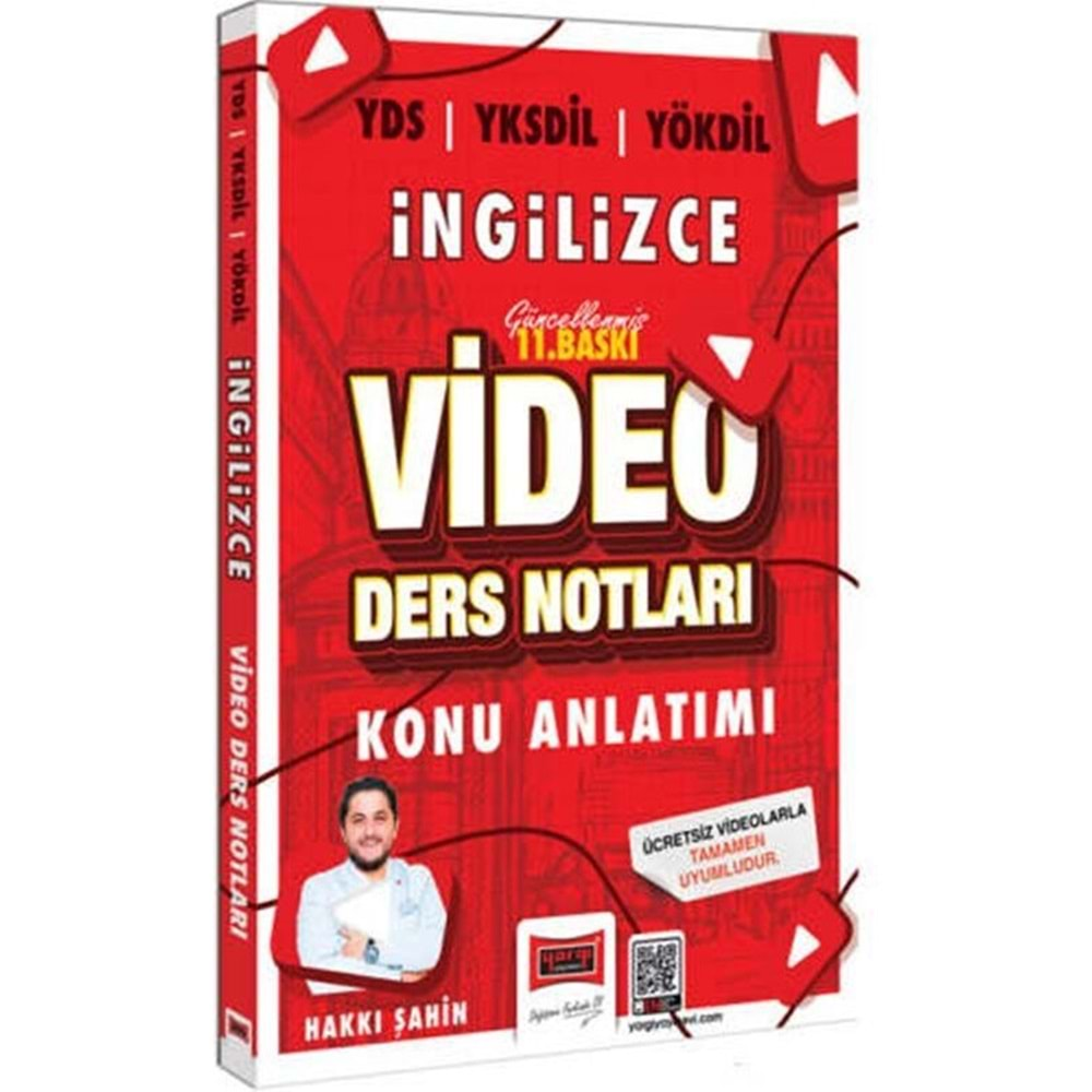 YARGI YDS YÖKDİL YKSDİL İNGİLİZCE VİDEO DERS NOTLARI-2024