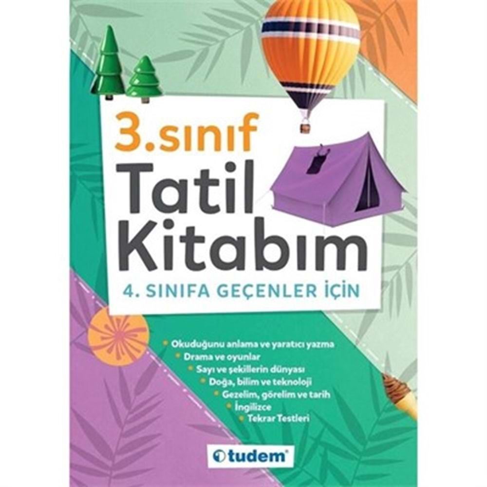 TUDEM 3.SINIF TATİL KİTABIM 4.SINIFA GEÇENLER İÇİN