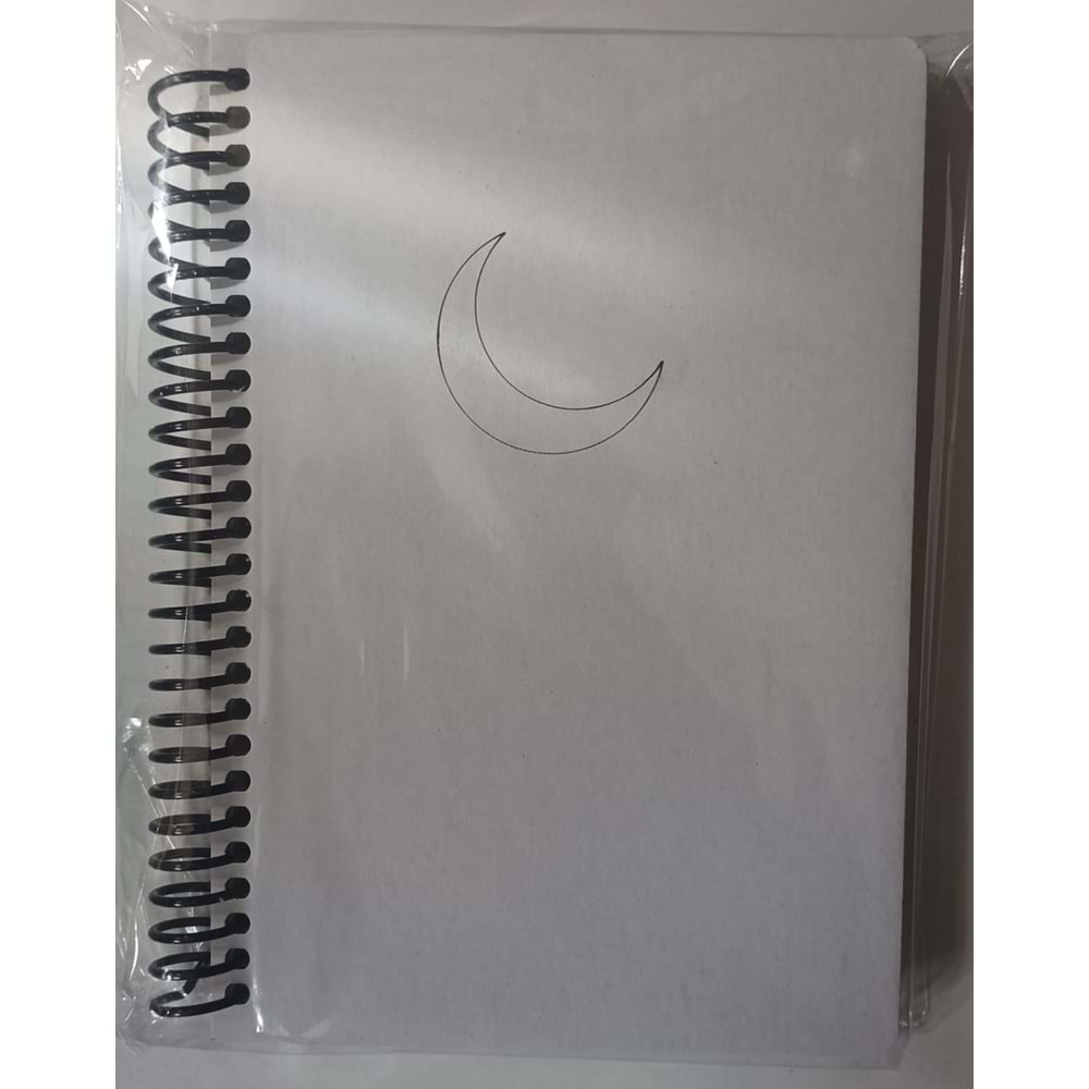 TOKAÇ 17*24 SPİRALLİ 100 YAPRAK ÇİZGİLİ BEYAZ KAPAK LAZER KESİM DEFTER-TOK-79551