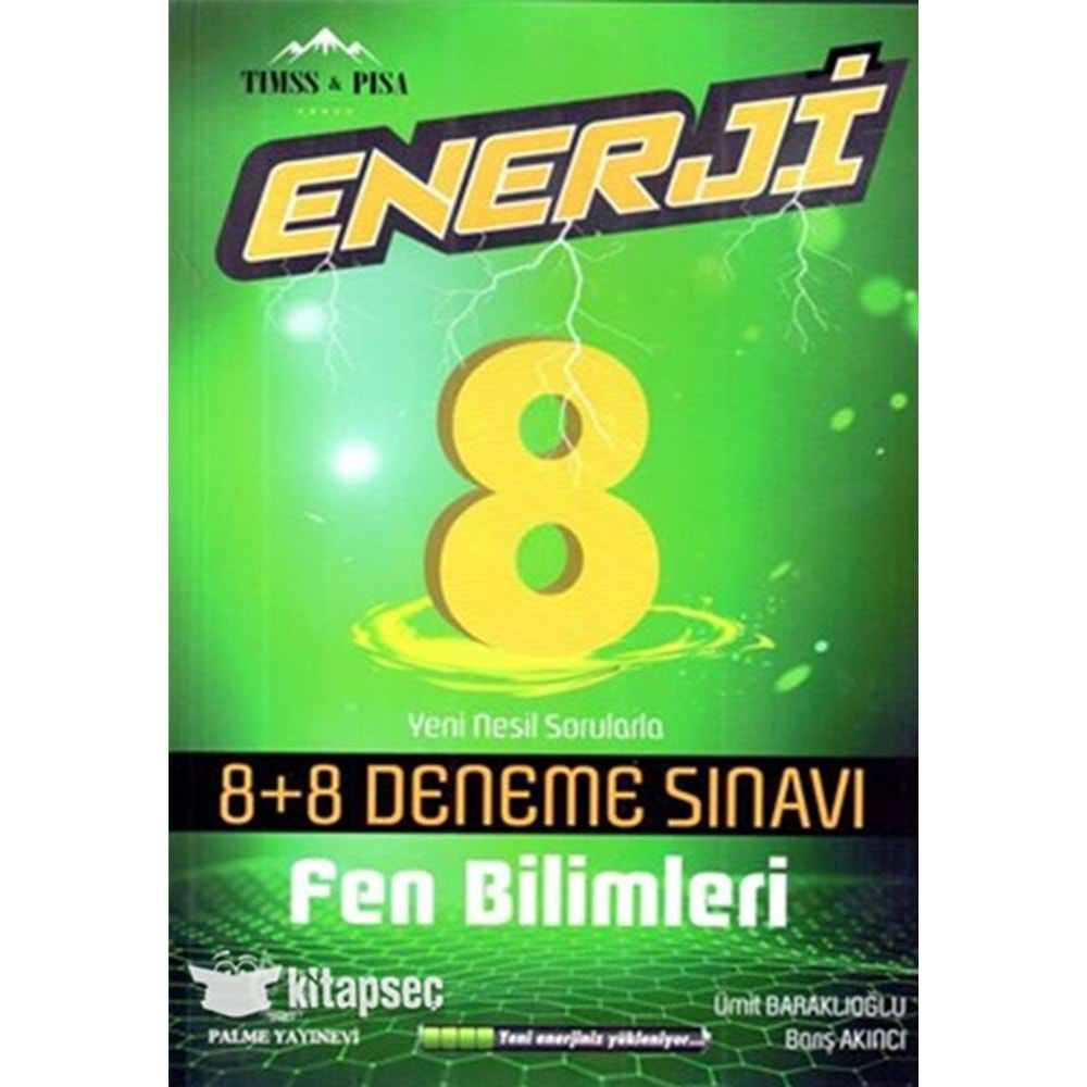 PALME 8.SINIF ENERJİ 8+8 FEN BİLİMLERİ DENEME SINAVI