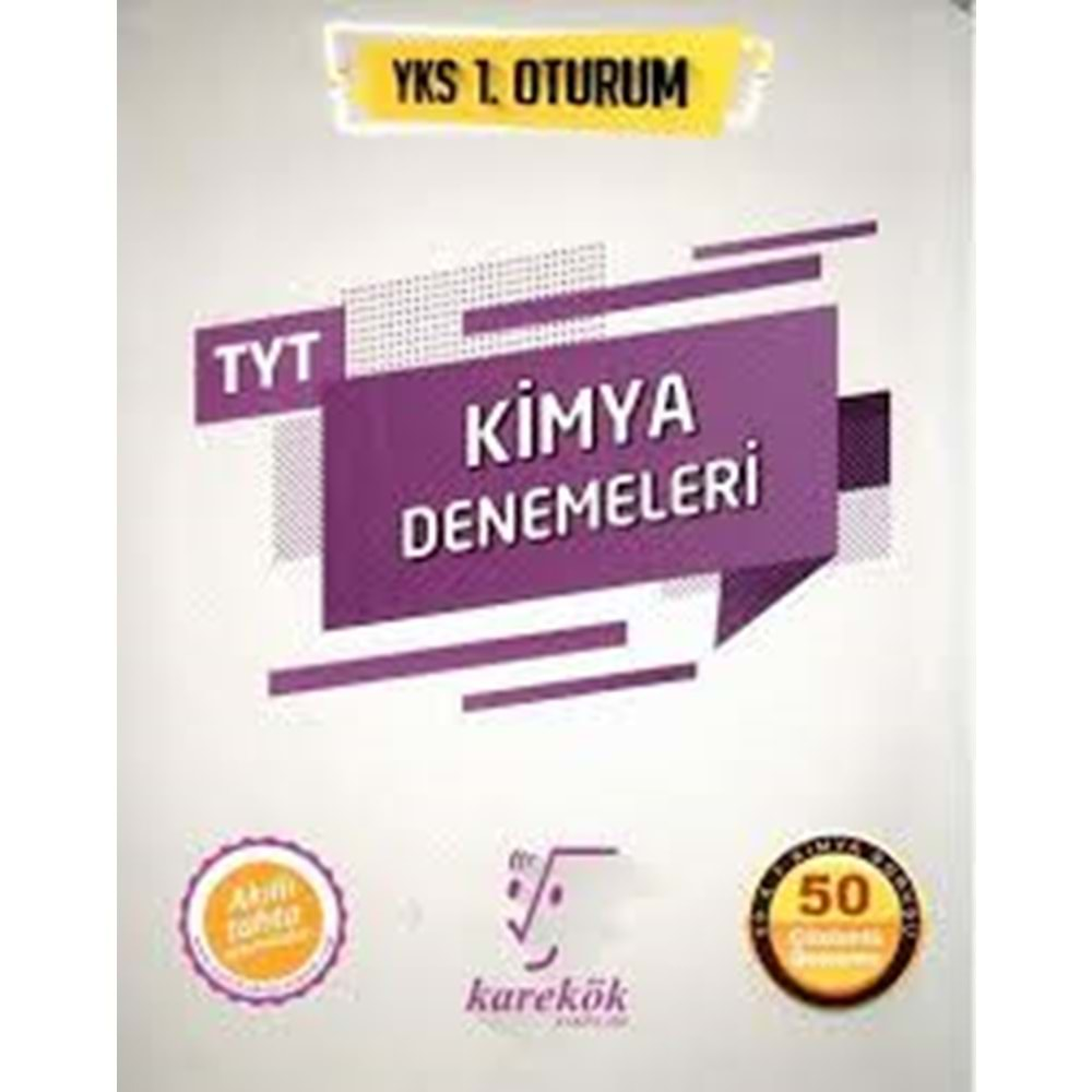 KAREKÖK TYT KİMYA 50 ÇÖZÜMLÜ DENEME