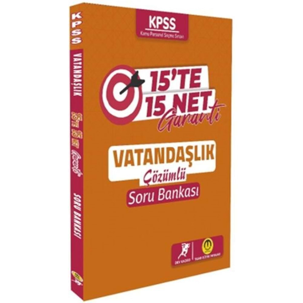 TASARI KPSS VATANDAŞLIK 15 TE 15 NET GARANTİ GARANTİ SORU BANKASI