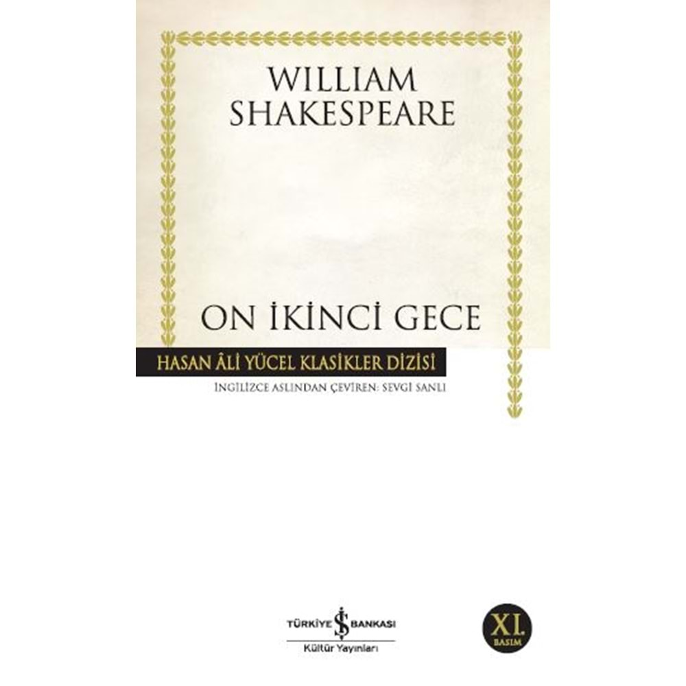 ON İKİNCİ GECE- WILLIAM SHAKESPEARE- İŞ BANKASI