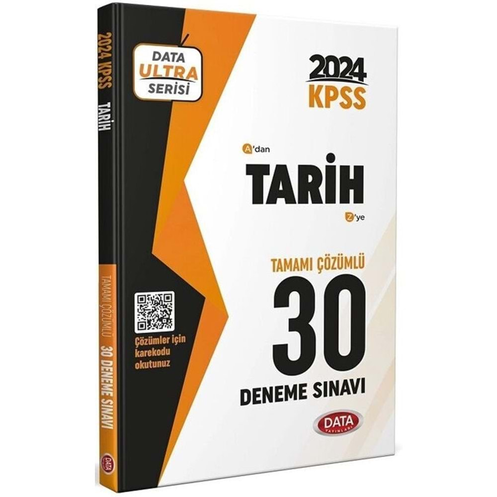 DATA KPSS 2024 ULTRA SERİSİ TARİH TAMAMI ÇÖZÜMLÜ 30 DENEME SINAVI